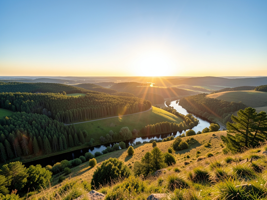 wide scenic landscape with open distant horizon natural