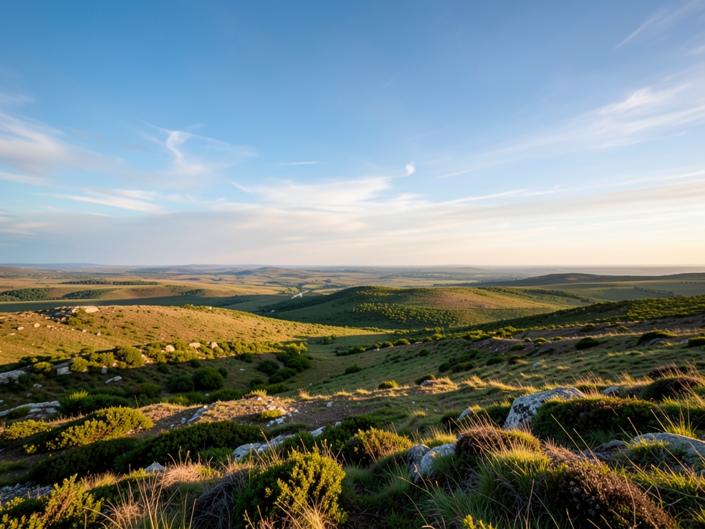wide scenic landscape with open distant horizon natural