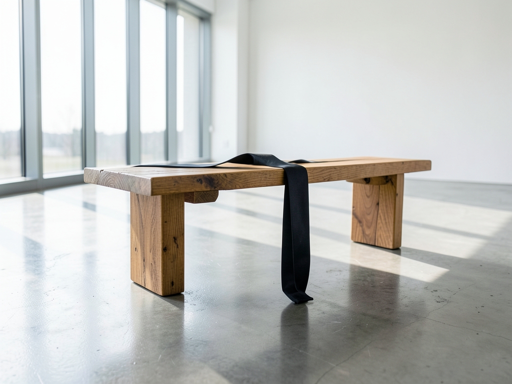 bright minimalist studio with polished concrete floors soft