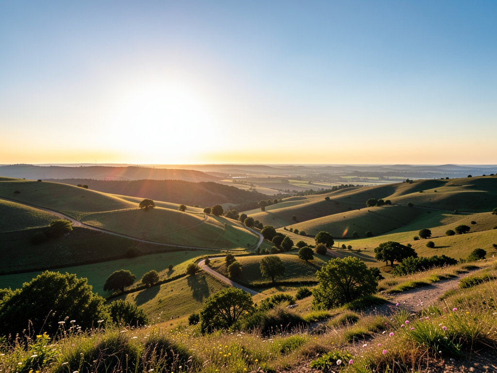 wide scenic landscape with open distant horizon natural