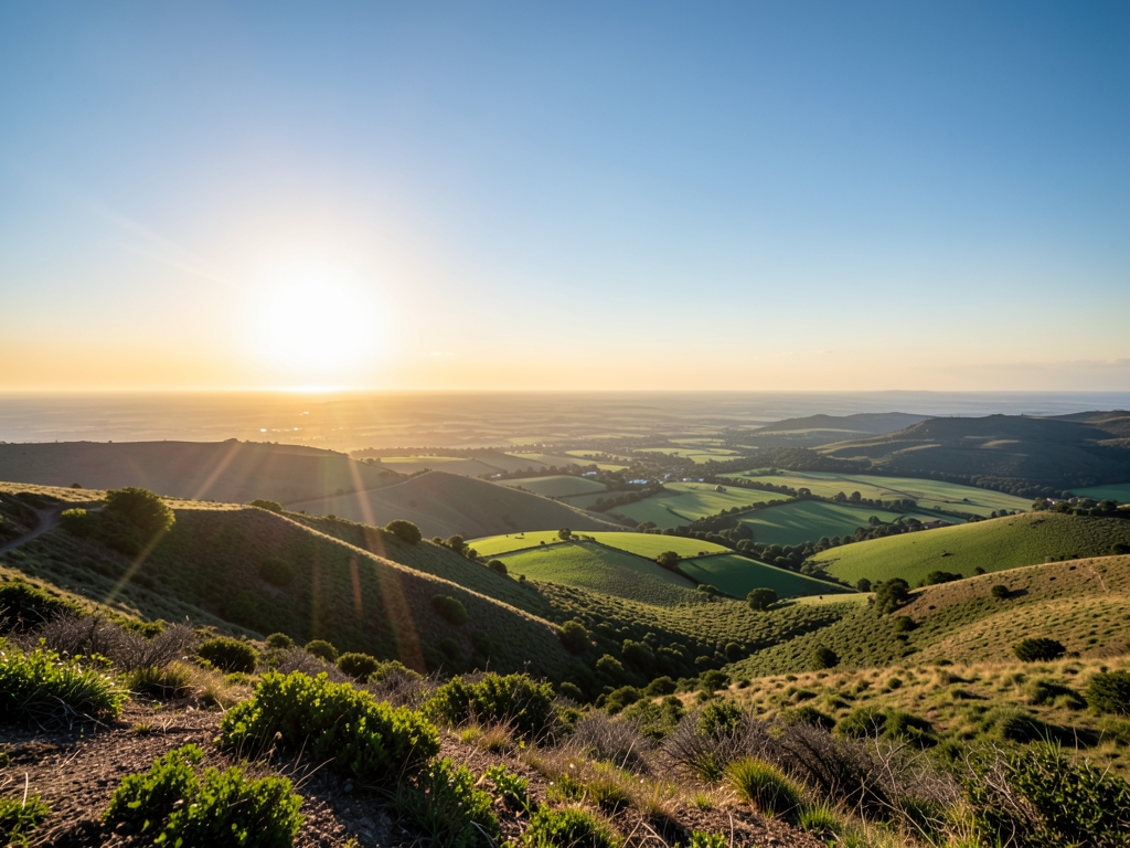 wide scenic landscape with open distant horizon natural
