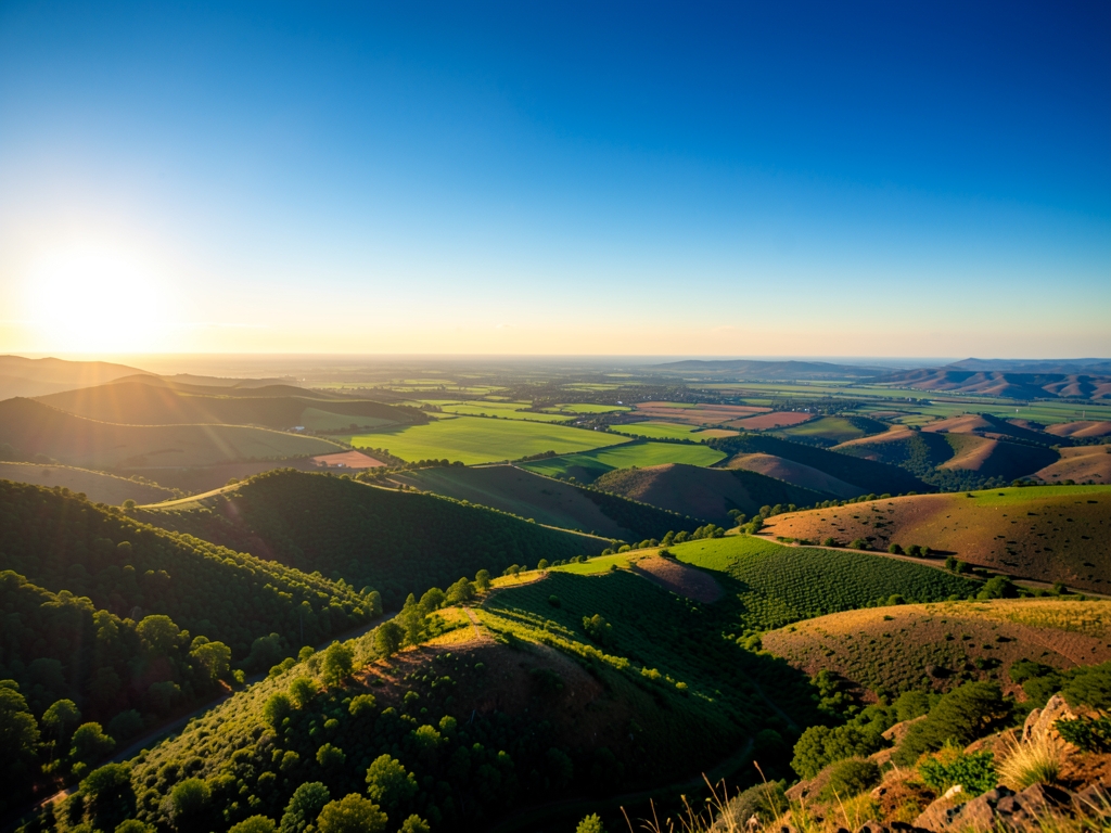 wide scenic landscape with open distant horizon natural