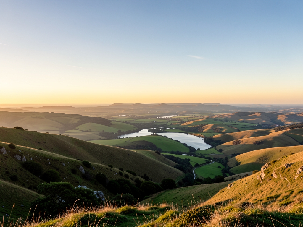 wide scenic landscape with open distant horizon natural