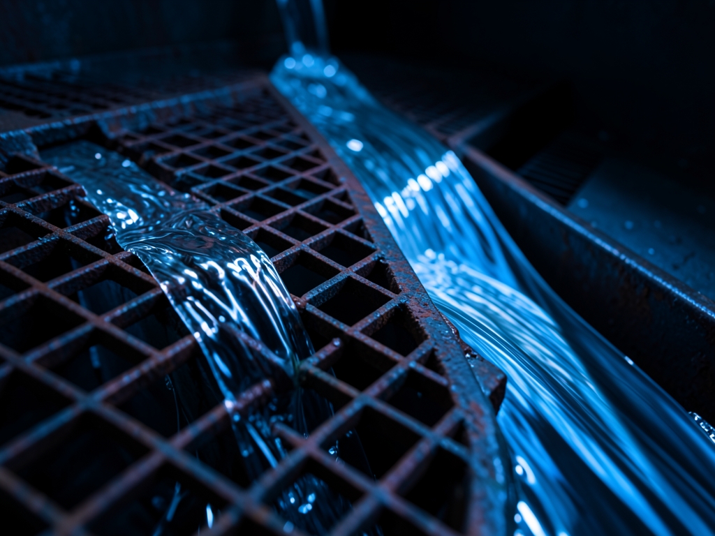 Parallel streams liquid metal flow side side without