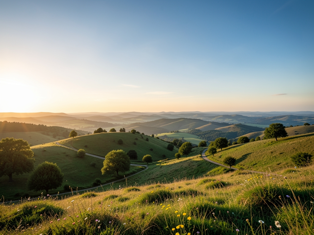 wide scenic landscape with open distant horizon natural