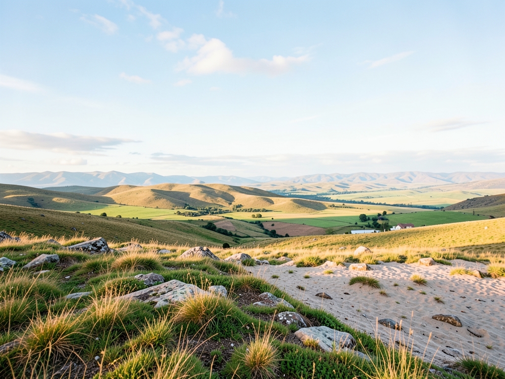 wide scenic landscape with open distant horizon natural
