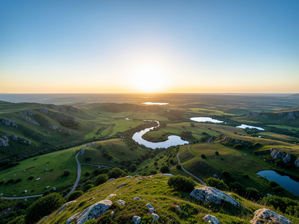 wide scenic landscape with open distant horizon natural