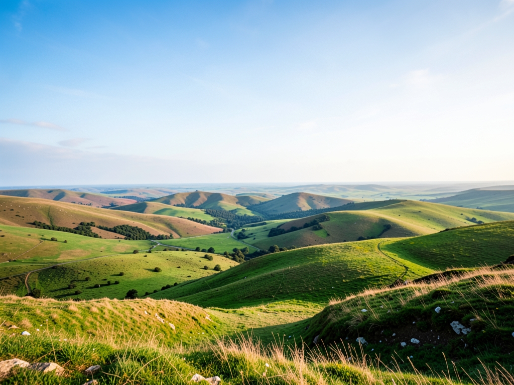 wide scenic landscape with open distant horizon natural