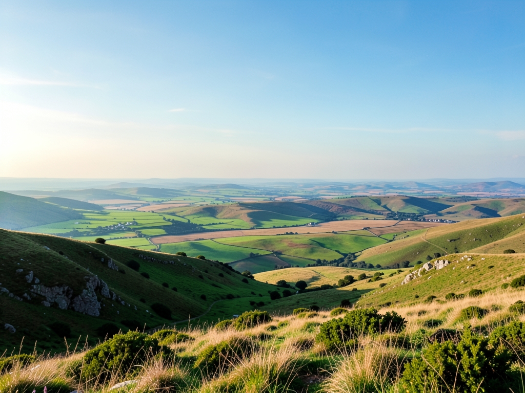 wide scenic landscape with open distant horizon natural