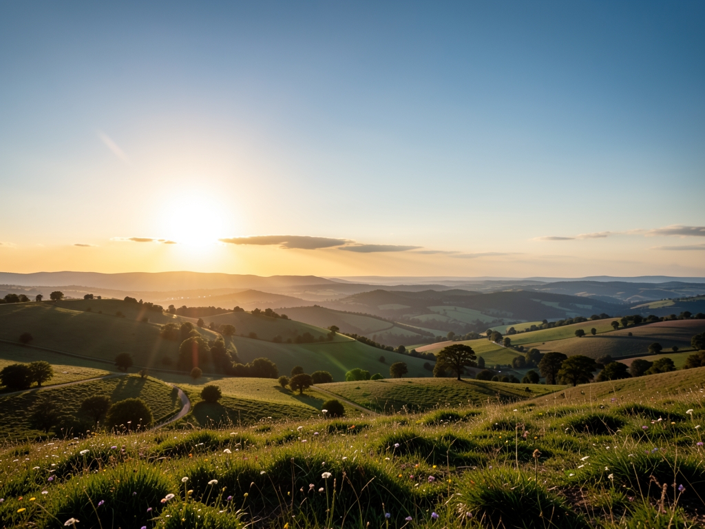 wide scenic landscape with open distant horizon natural