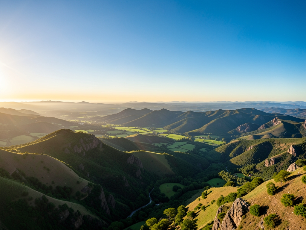 wide scenic landscape with open distant horizon natural