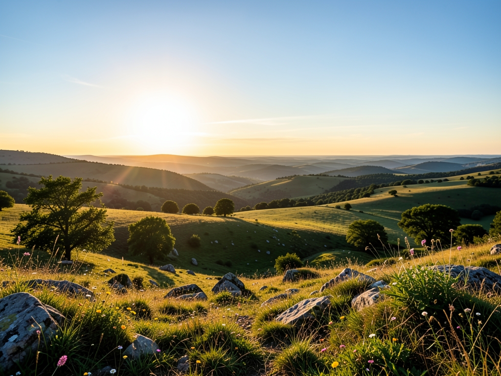 wide scenic landscape with open distant horizon natural