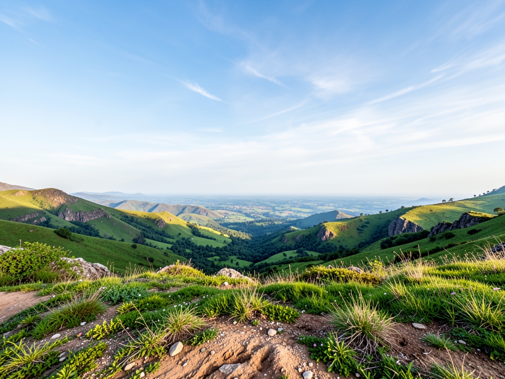 wide scenic landscape with open distant horizon natural