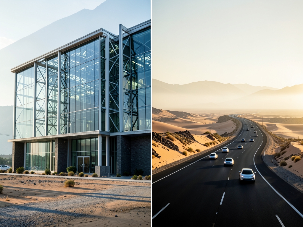 grand modern courthouse with soaring glass walls steel