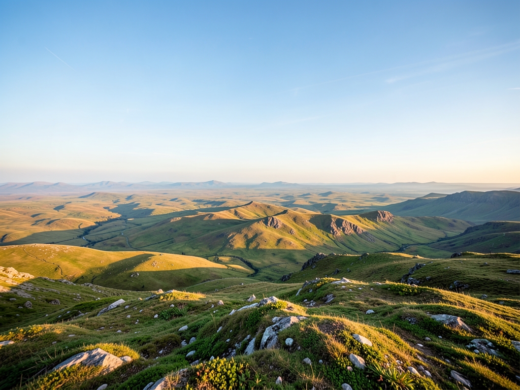wide scenic landscape with open distant horizon natural