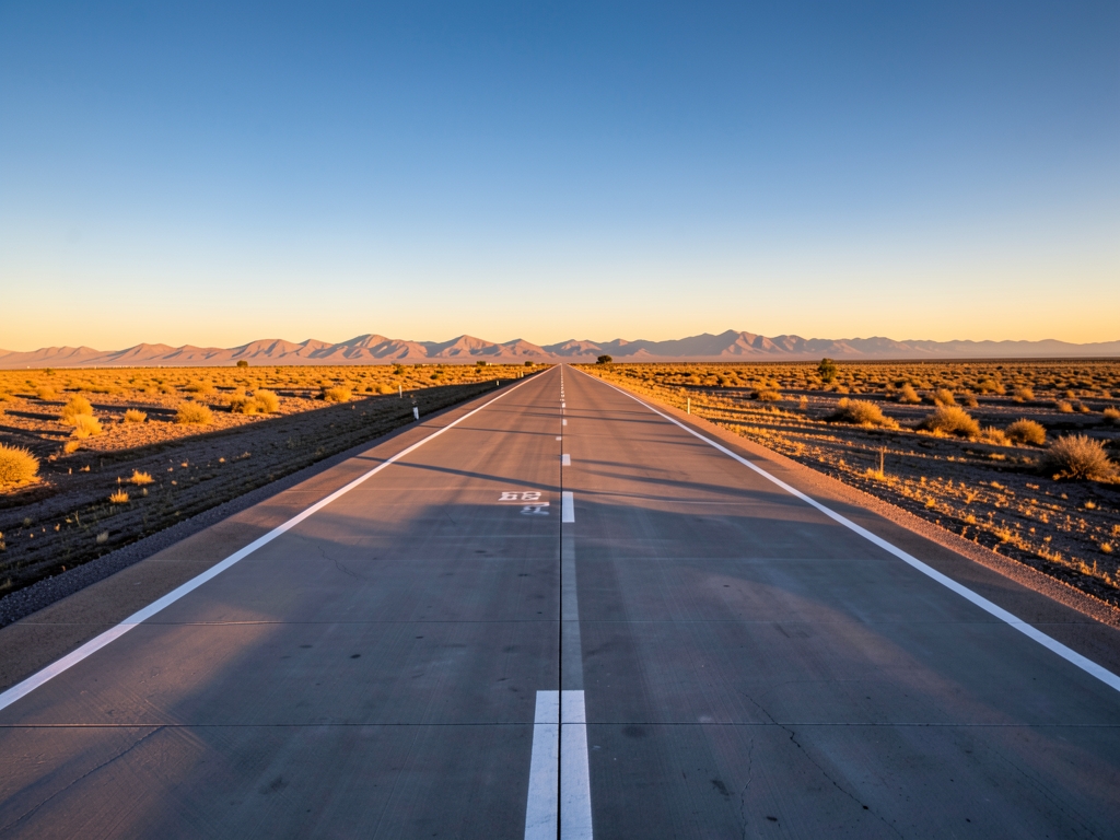 Let s refine Line solitary concrete runway