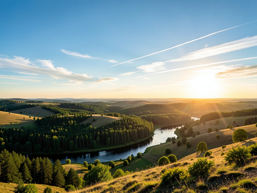 wide scenic landscape with open distant horizon natural