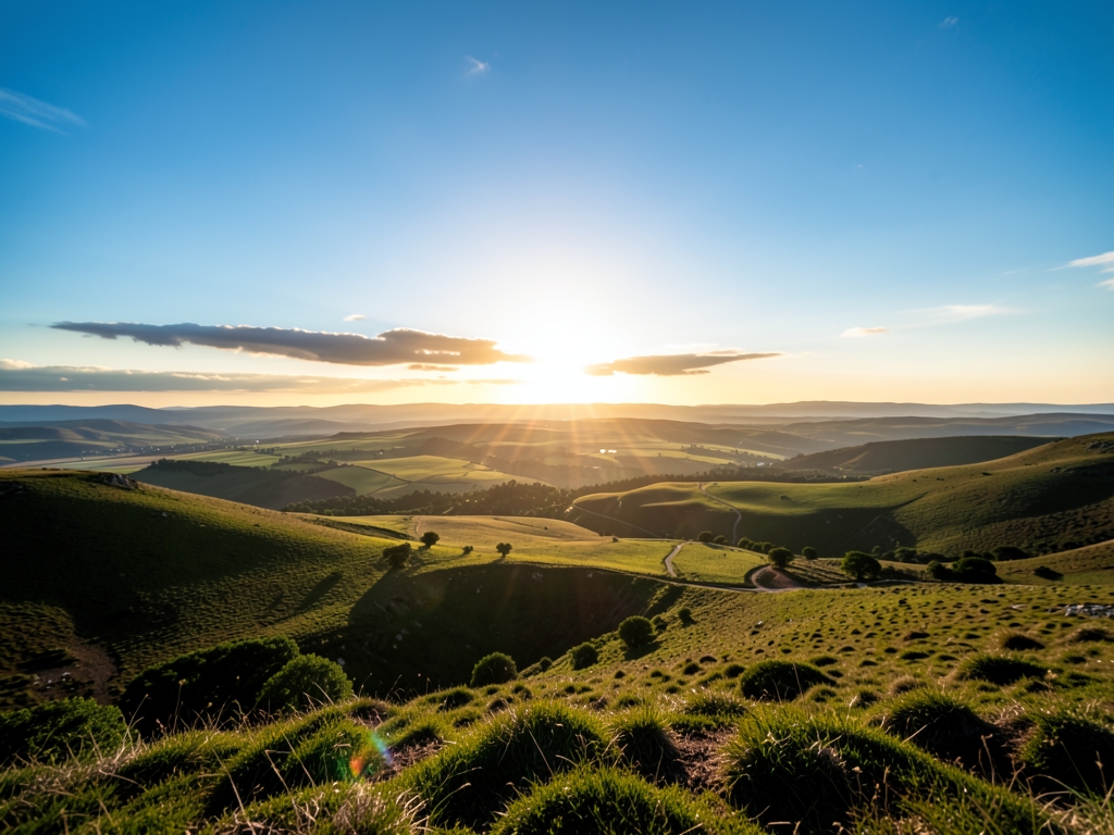 wide scenic landscape with open distant horizon natural