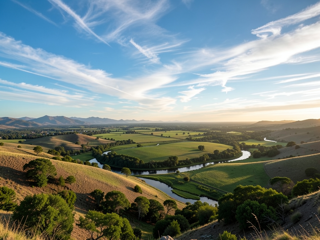 wide scenic landscape with open distant horizon natural