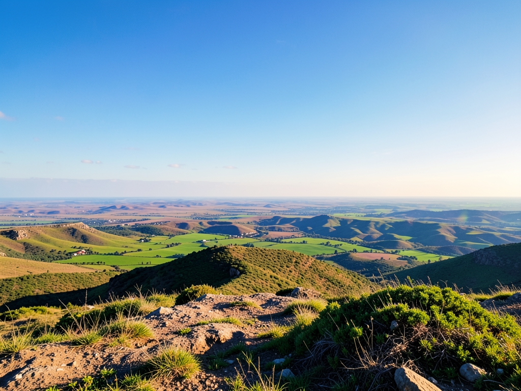 wide scenic landscape with open distant horizon natural