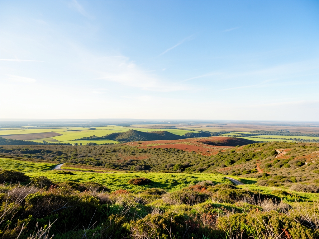 wide scenic landscape with open distant horizon natural