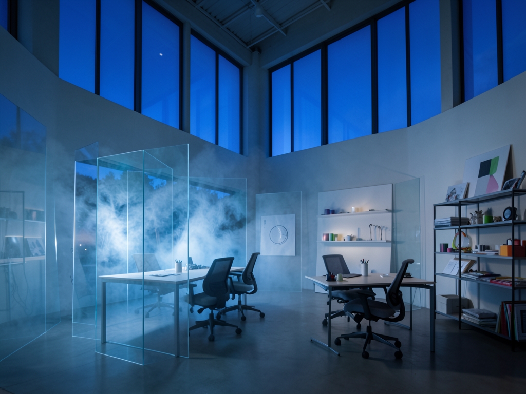 dimly design studio dusk with translucent acrylic panels