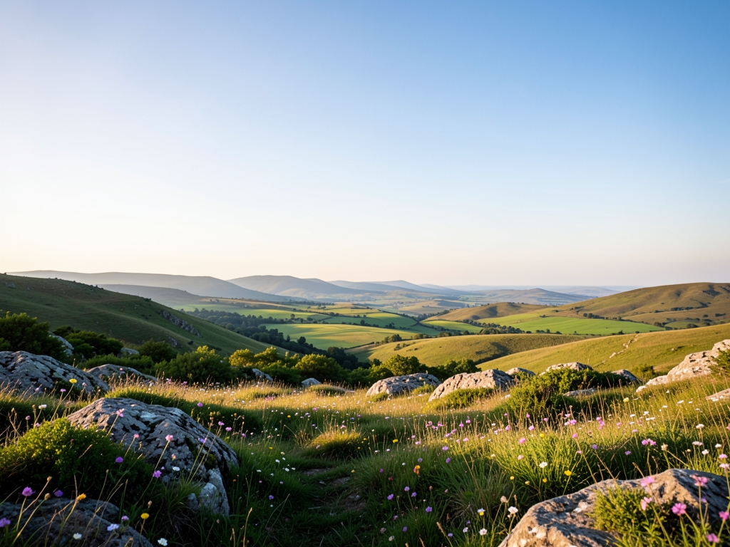 wide scenic landscape with open distant horizon natural