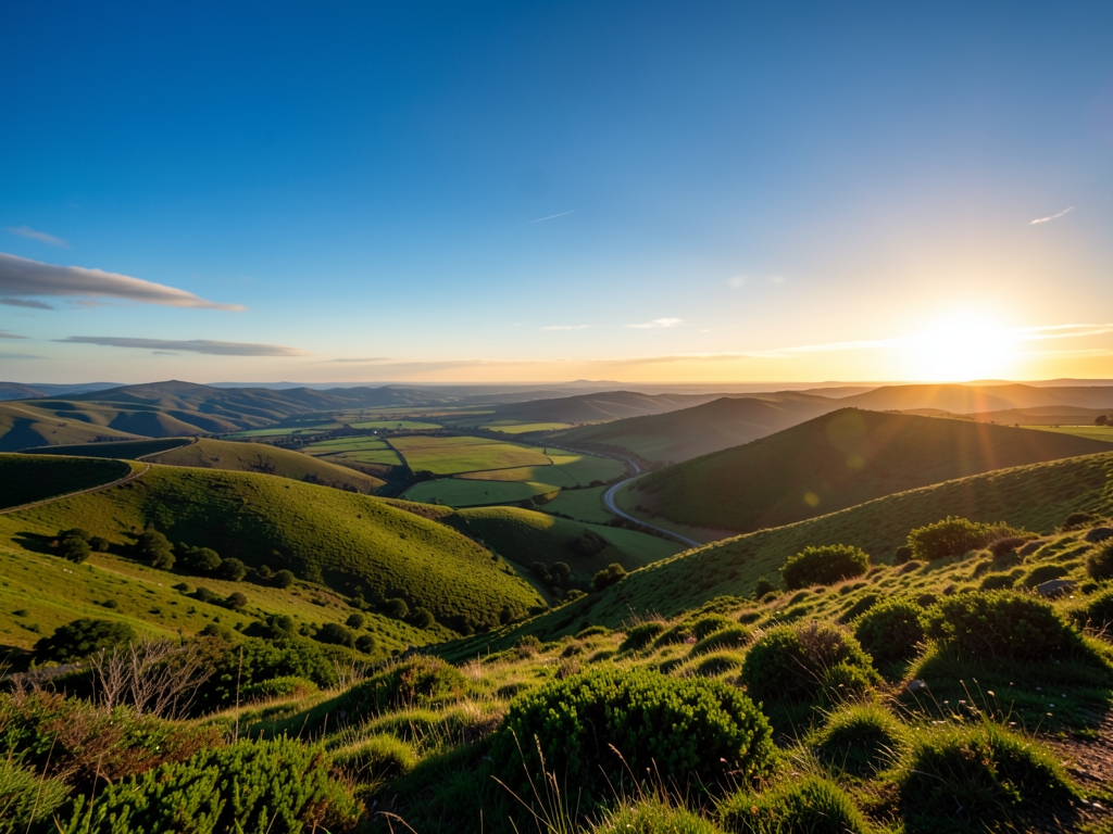 wide scenic landscape with open distant horizon natural