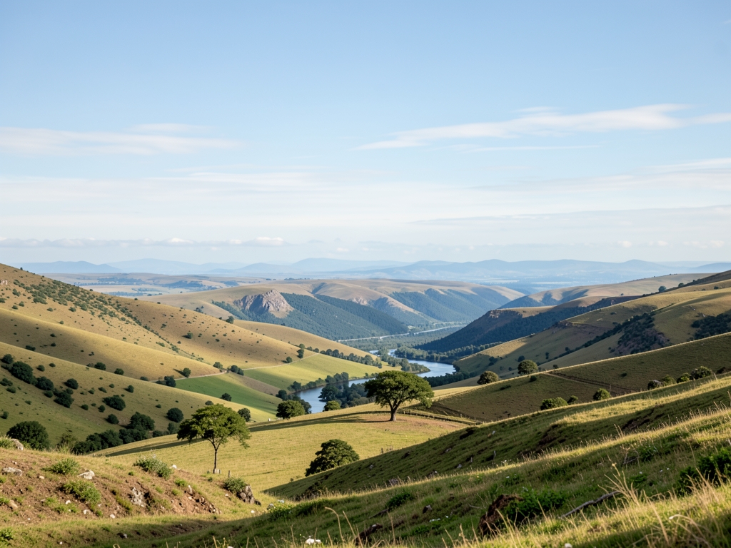 wide scenic landscape with open distant horizon natural