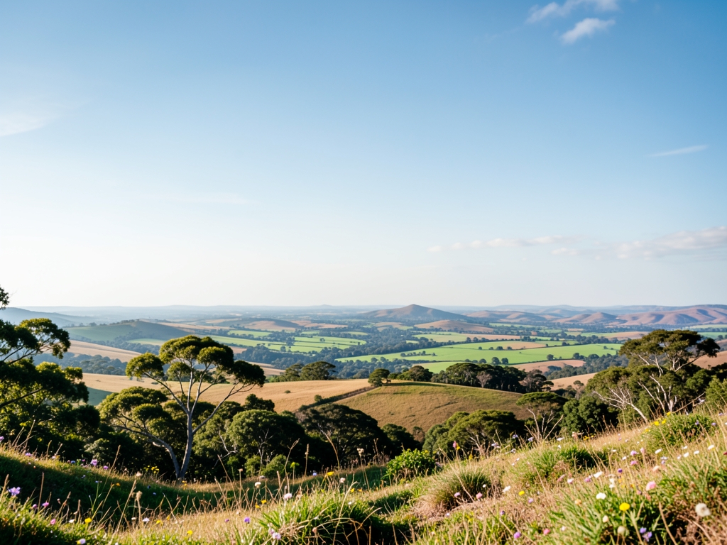 wide scenic landscape with open distant horizon natural