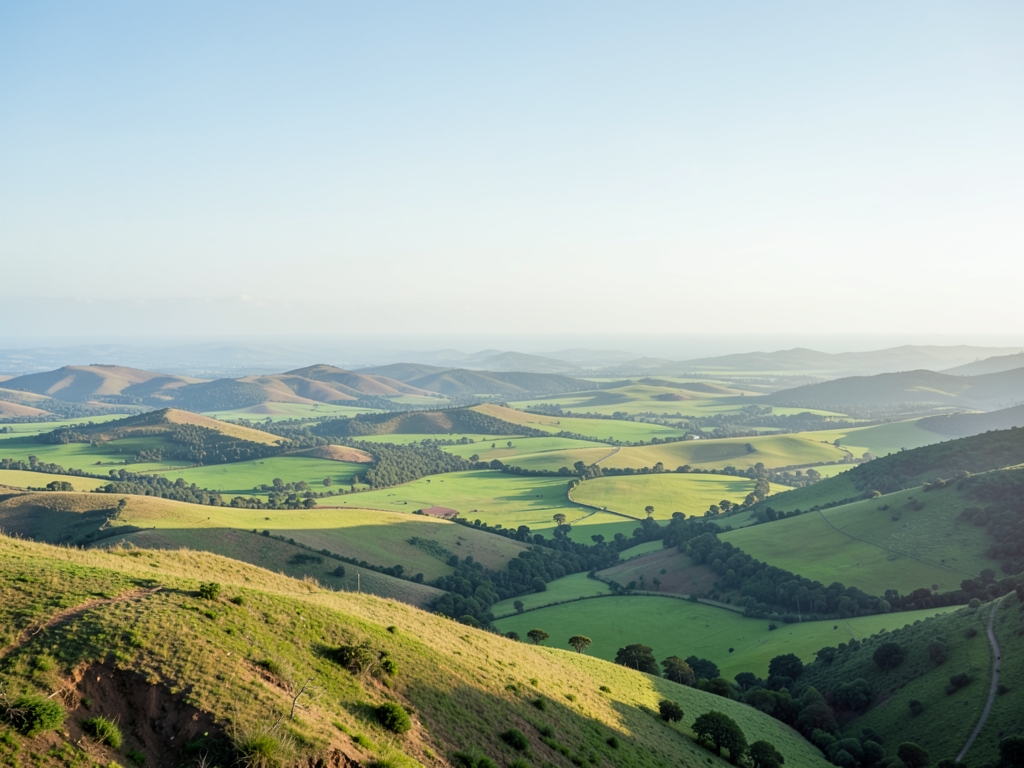 wide scenic landscape with open distant horizon natural