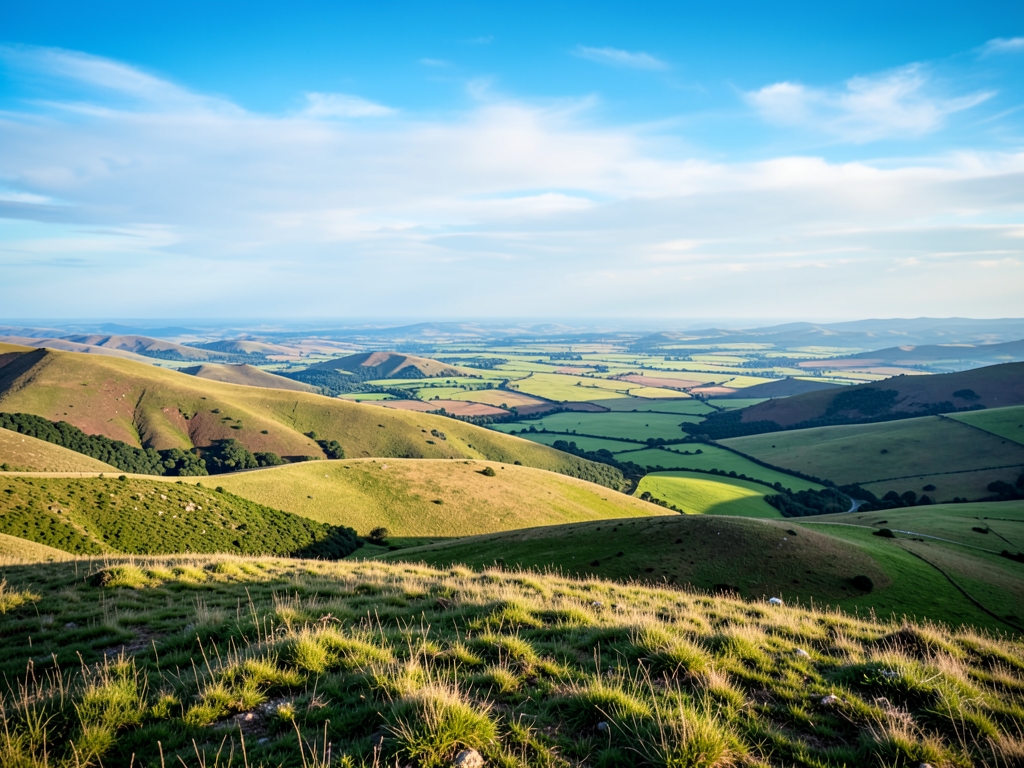 wide scenic landscape with open distant horizon natural