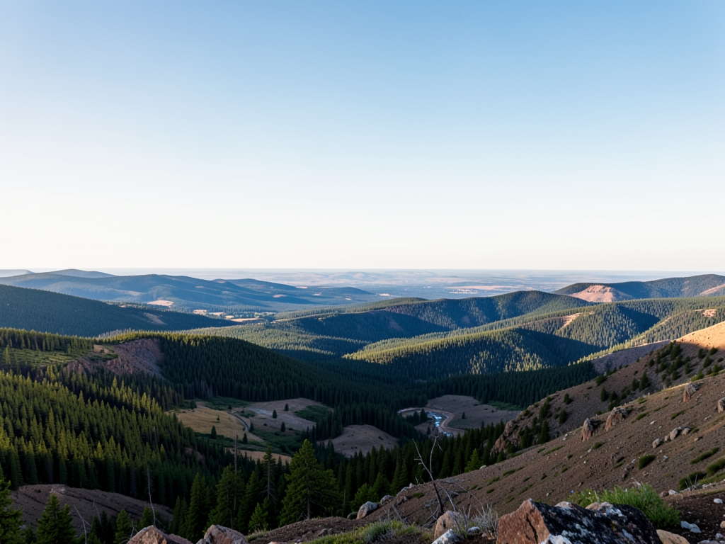 wide scenic landscape with open distant horizon natural