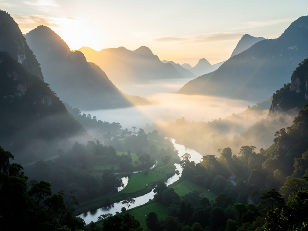 Let s double check weather constraint misty dawn light