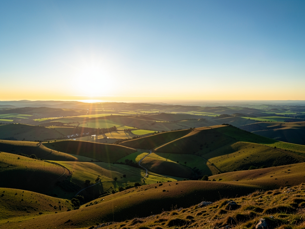 wide scenic landscape with open distant horizon natural