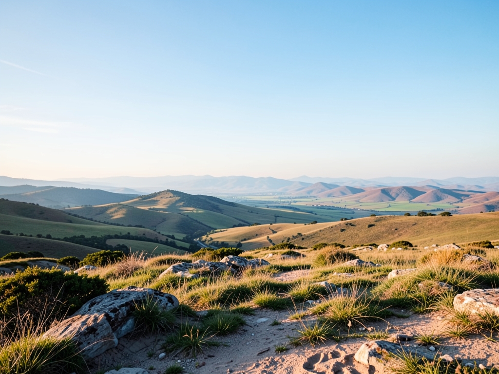 wide scenic landscape with open distant horizon natural