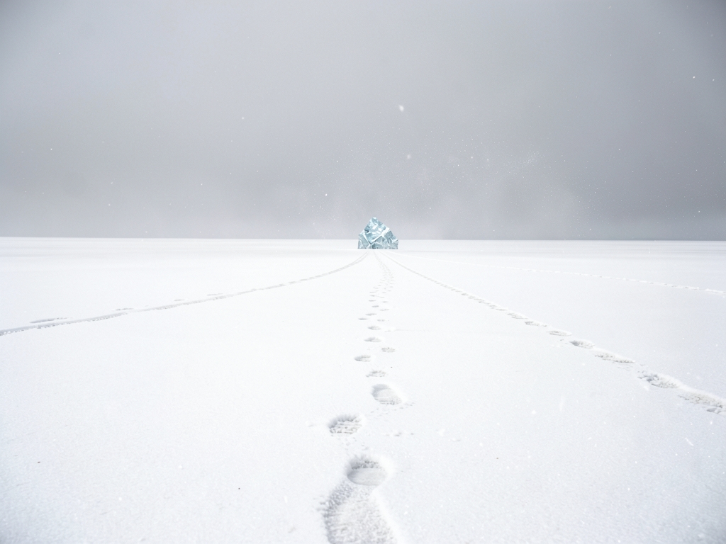 vast salt flat under overcast with faint parallel