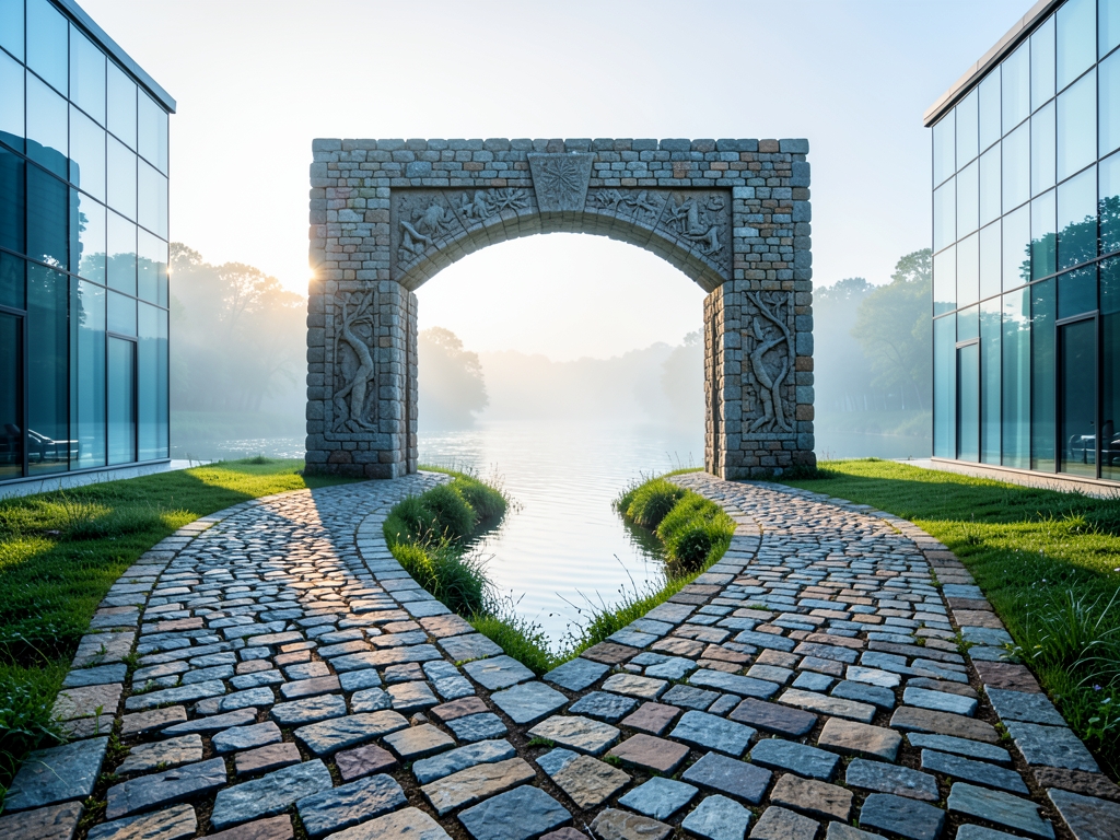 winding stone path splits into distinct routes that