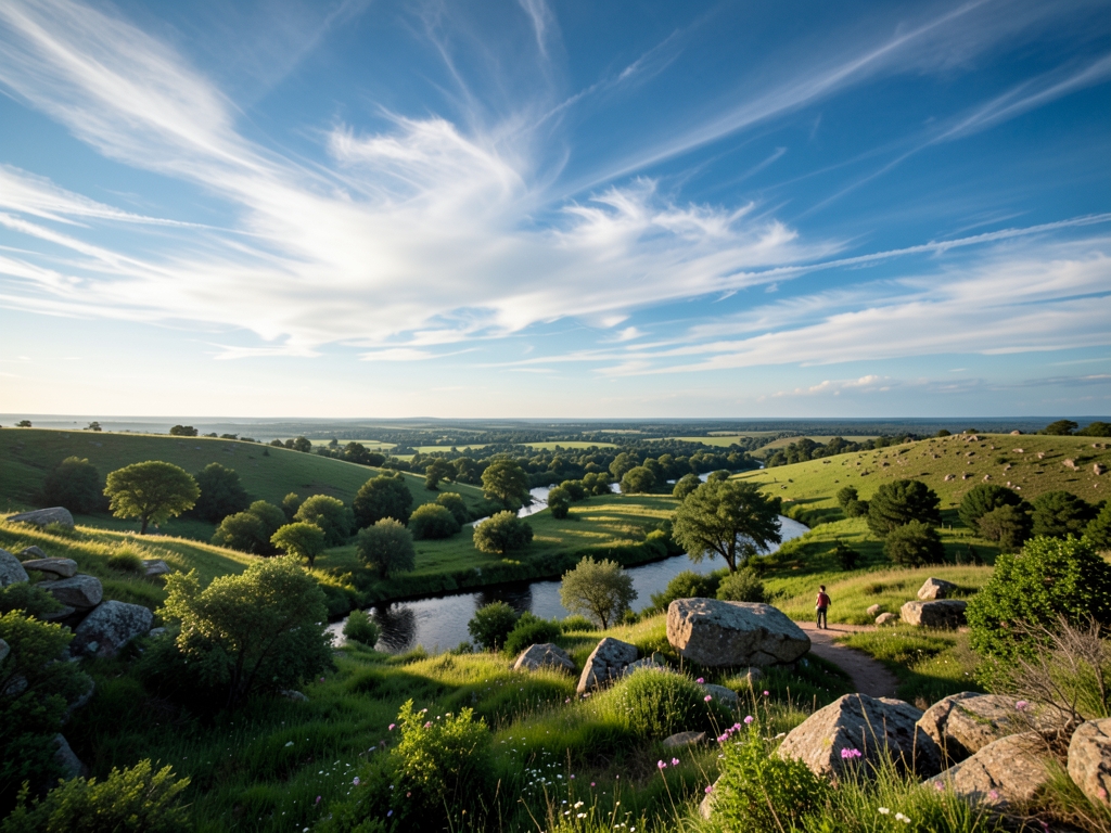 wide scenic landscape with open distant horizon natural