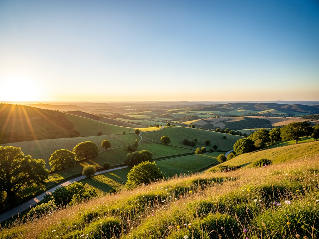 wide scenic landscape with open distant horizon natural