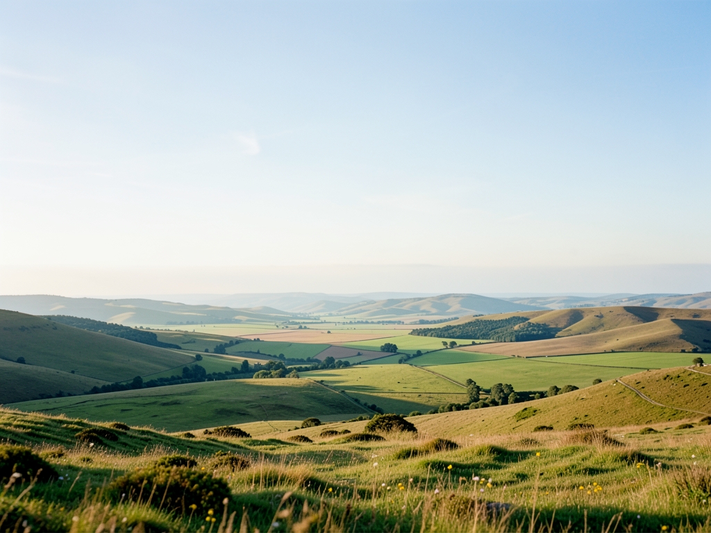 wide scenic landscape with open distant horizon natural
