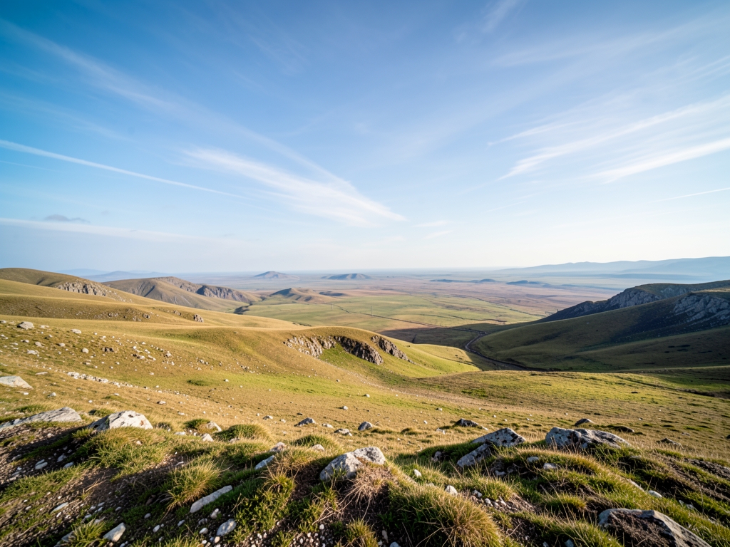 wide scenic landscape with open distant horizon natural