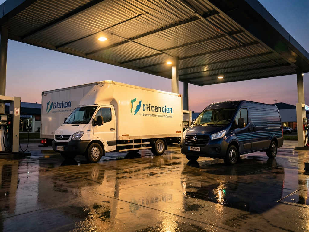 This guide explains how moving a 20-van Slovenian — Delivery van fuel costs