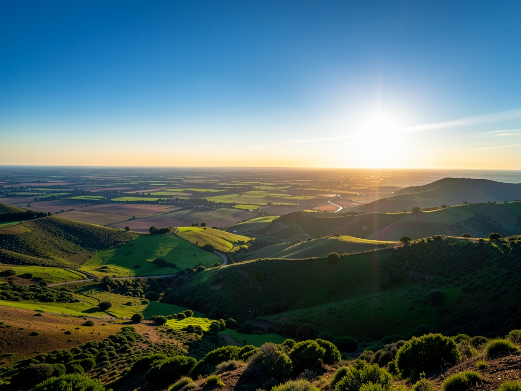 wide scenic landscape with open distant horizon natural