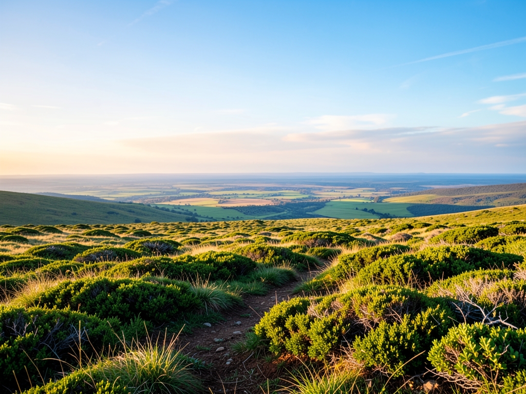 wide scenic landscape with open distant horizon natural