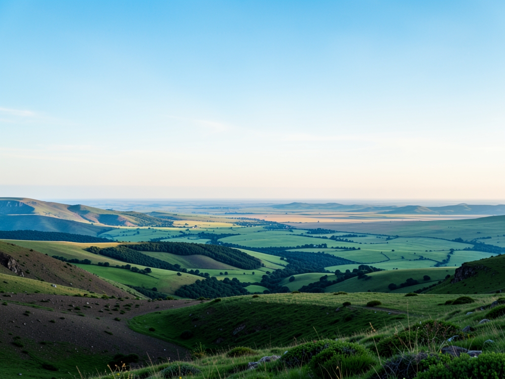 wide scenic landscape with open distant horizon natural