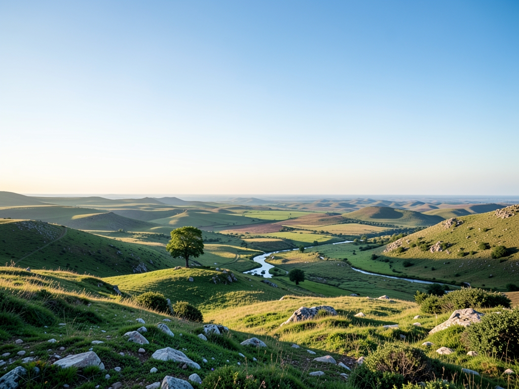 wide scenic landscape with open distant horizon natural
