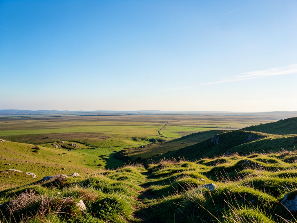 wide scenic landscape with open distant horizon natural