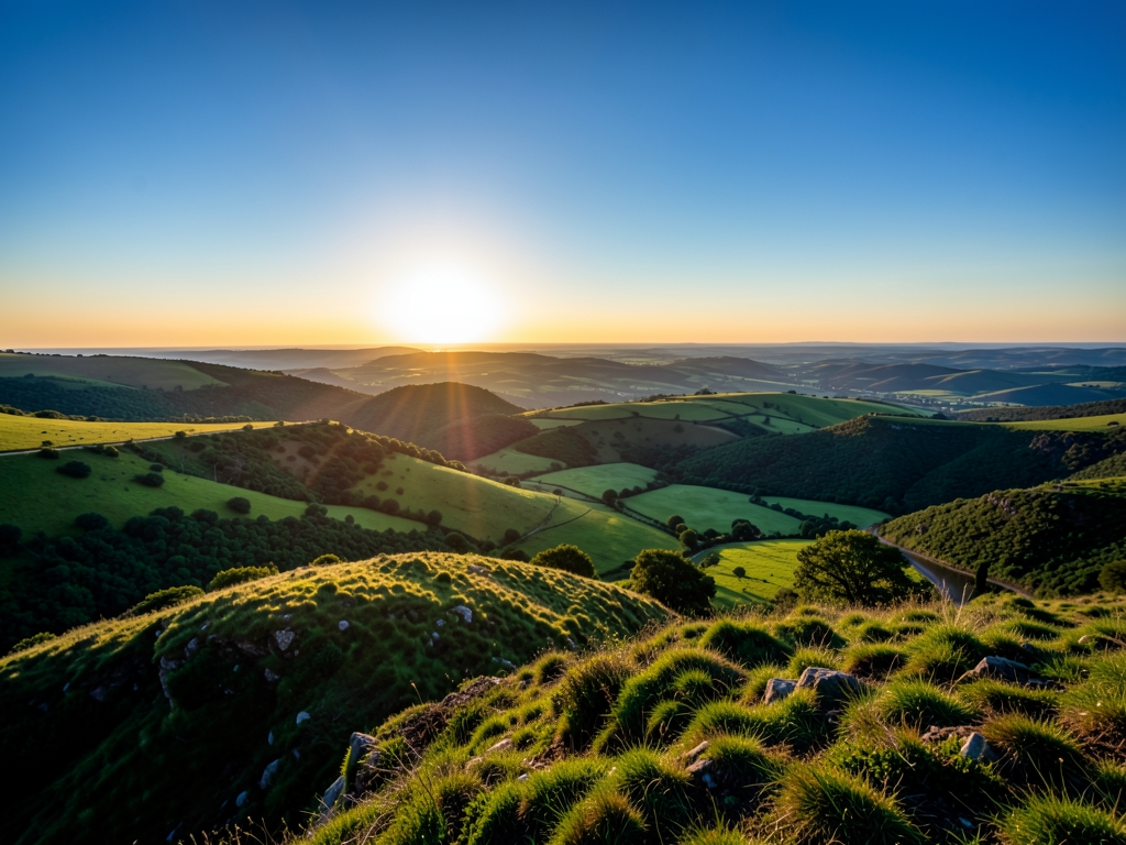 wide scenic landscape with open distant horizon natural