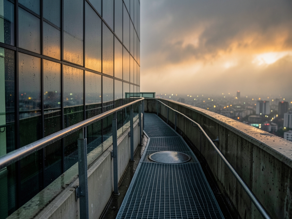 High-rise exit width checks